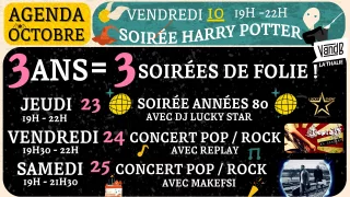 Le mois d'octobre au VandB
